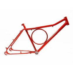 CONJUNTO CUADRO Y HORQUILLA AC BARRA CIRCULAR MAS ROJO FERRARI