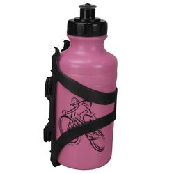BOTELLA 500ML PLAST. ROSA. C/SOP.