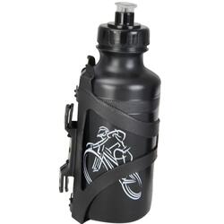 BOTELLA 500ML PLAST. NEGRO. C/SOP.