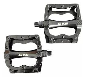 PEDAL PLATAFORMA C/TRAVA ESFERADO ALUM INGLES 9/16 NEGRO
