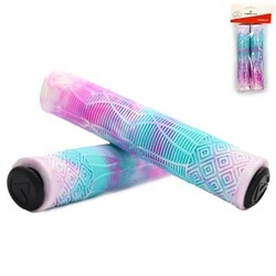 MANOPLA ABSOLUTE BMX3, BLANCO/ROSA/AZUL, 165MM