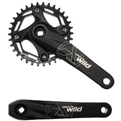BRAZO ALUM NEGRO 175MM 34D PUNTA QUADR WILD
