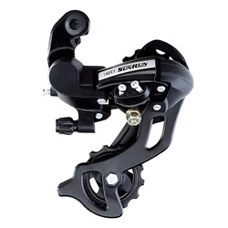 DESCARRILADOR TRASERO 8V INDEX NEGRO 43D CAGE MEDIO