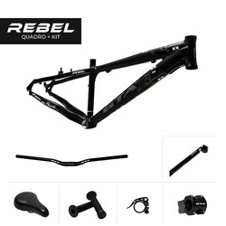 CUADRO 26 AL FREERIDE REBEL NEGRO + KIT 