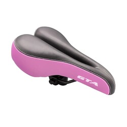 ASIENTO MTB GTA COSTURADO VAZADO NEGRO/ROSA