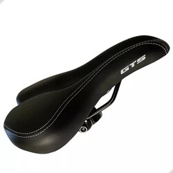 ASIENTO MTB SOFT HUECO CUERO CAPA ESPECIAL NEGRO