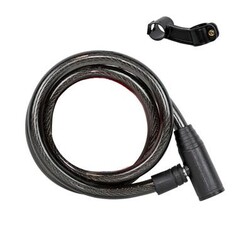 CANDADO 1,0MX6MM ESPIRAL CHAV. NEGRO