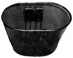 CANASTA 16 ACO OVAL NEGRO. C/SOPORTE