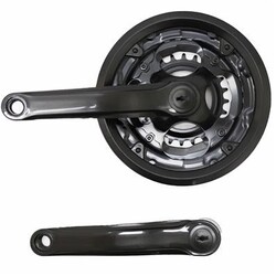 BRAZO ACERO NEGRO. 170MM INDEX 24/34/42 C/CC