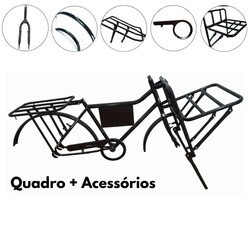 CONJUNTO QUADRO E ORQUILLA AC CARGUEIRA 26 CTL MAS NEGRO