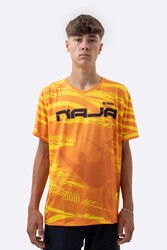 CAMISA MASCULINA HUPI BIKE NAJA V10 NARANJA AMARILLO