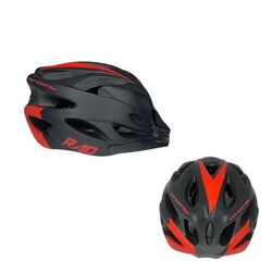 CASCO NEW INMOLD MTB COM LED 54-58 NEGRO/ROJO