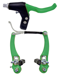 FRENO V-BRAKE NYLON VERDE C/MANIJA.COMPLETO